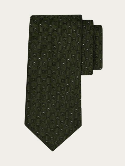 FERRAGAMO Gancini jacquard silk tie