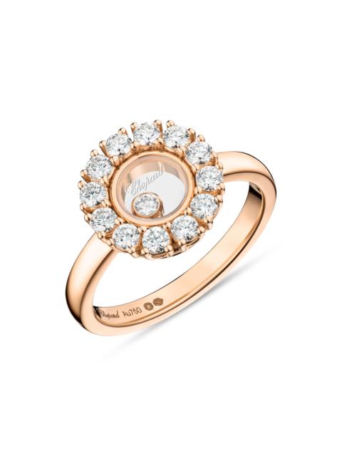 Chopard Women's Happy Diamonds 18K Rose Gold & 0.89 TCW Diamond Ring - Rose Gold