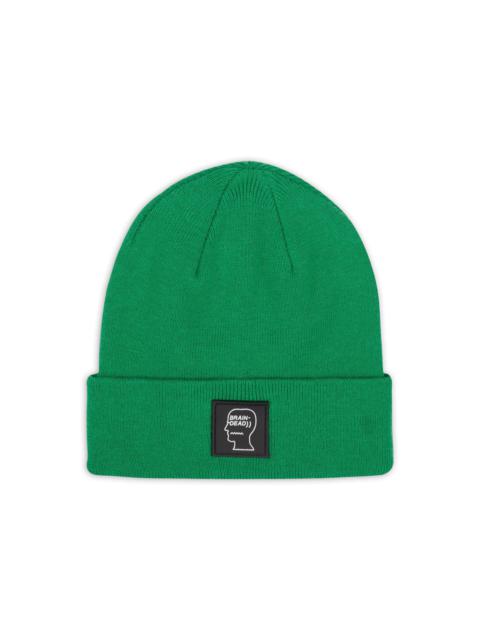 BRAIN DEAD Classic Logo Head Wool Beanie - Kelly Green