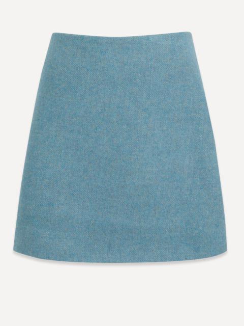 GANNI Twill Wool Suiting Mini Skirt