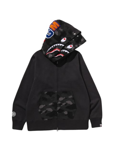A BATHING APE® A Bathing Ape Color Camo Shark Full-zip Hoodie