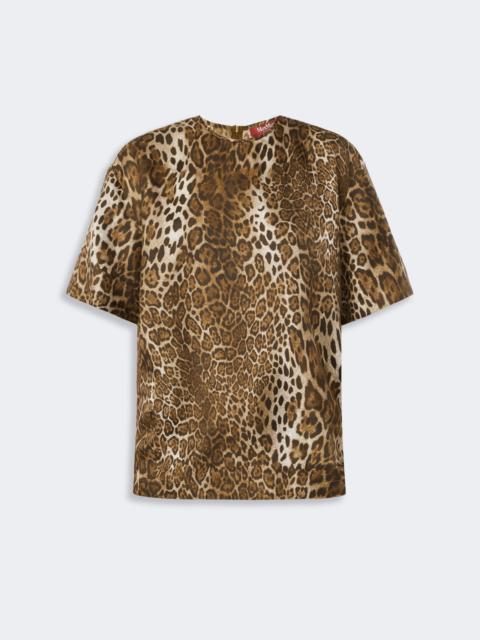 Max Mara MAMBO Printed silk blouse - BROWN