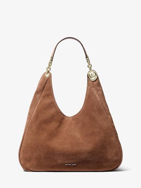 MICHAEL KORS Ellie Large Suede Shoulder Bag