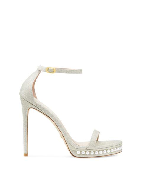 Stuart Weitzman NUDISTDISCO PEARL PLATFORM SANDAL