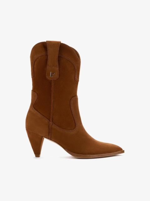 Larroudé Thelma Boot In Tobacco Suede