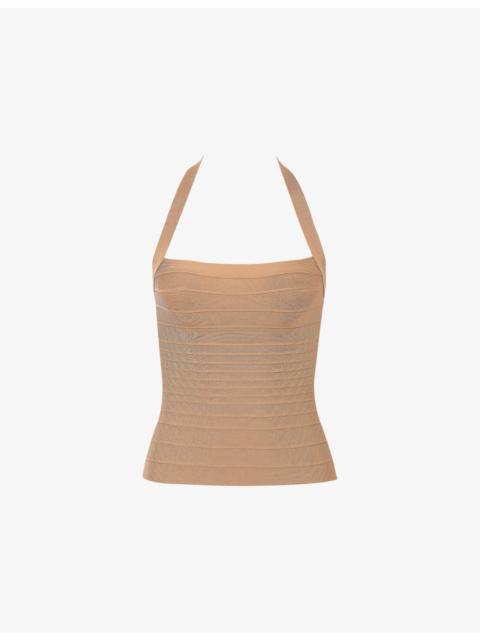 House of CB The Silhouette Halterneck Bandage Woven Top
