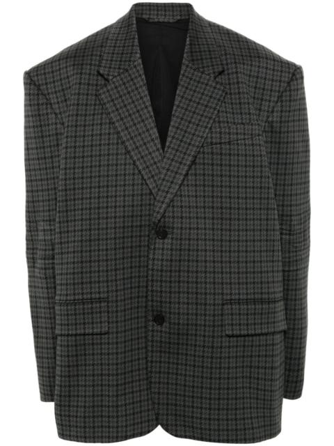 BALENCIAGA houndstooth single-breasted blazer