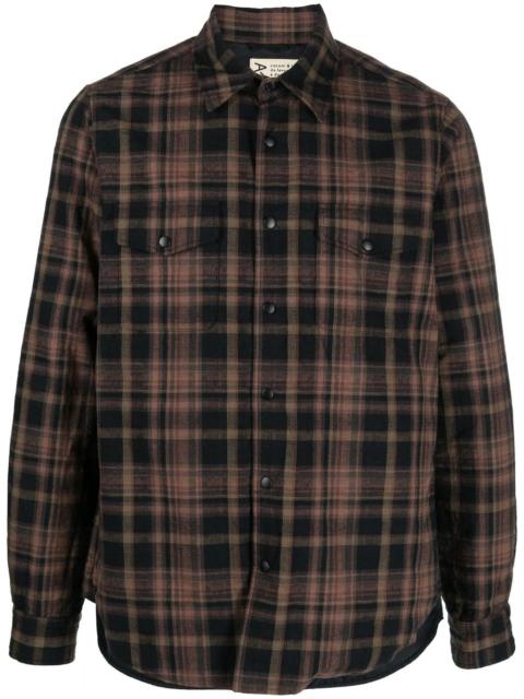 long-sleeve plaid shirt