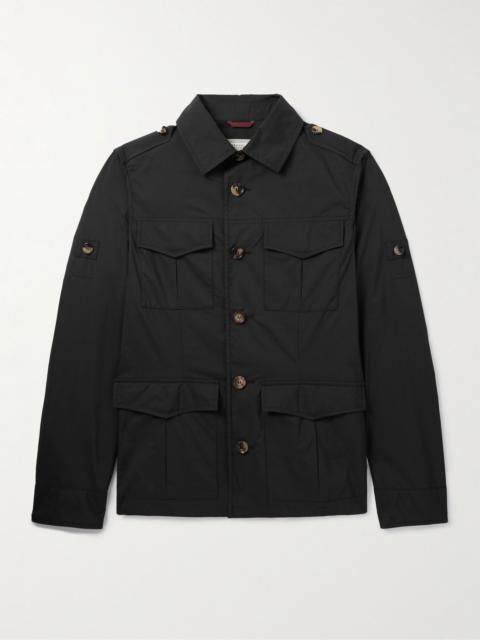 Brunello Cucinelli Cotton-Blend Field Jacket Black