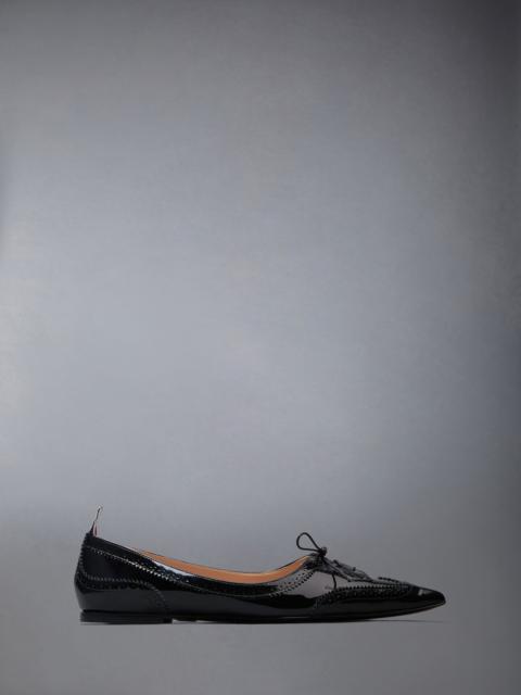 Thom Browne pointed-toe leather loafers