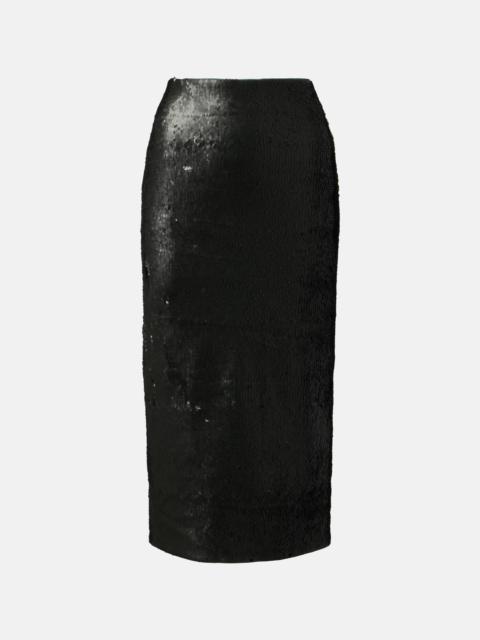 EMILIA WICKSTEAD Bethan sequined pencil skirt