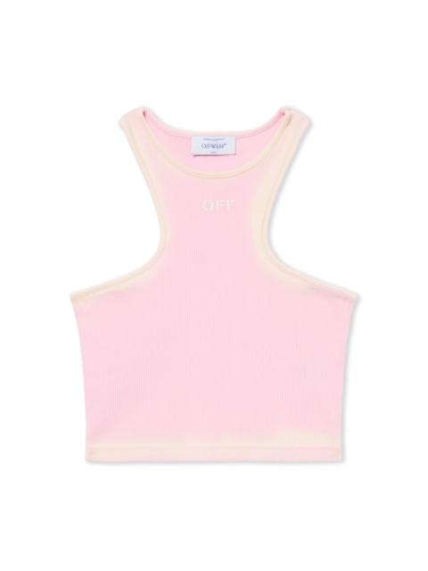 Off-White Spray Off Stamp Ribbed Tank Top