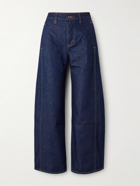 VERONICA BEARD Ryder High-rise Barrel-leg Jeans