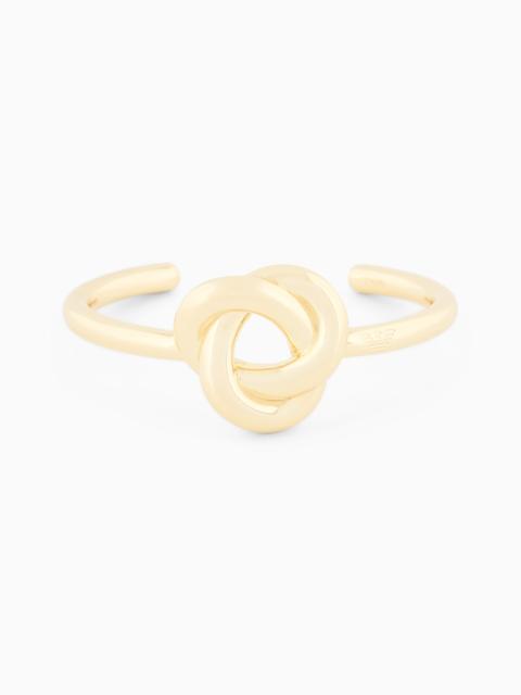 EMPORIO ARMANI GOLD-TONE BRASS CUFF BRACELET