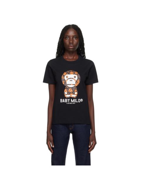 A BATHING APE® Black 'Baby Milo' T-Shirt