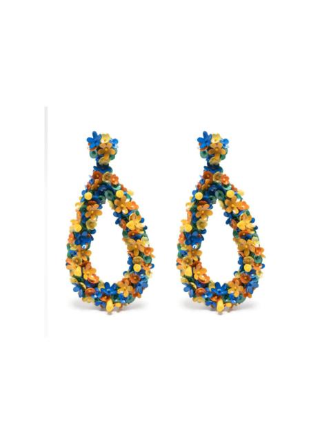 La DoubleJ Confetti Macro Flower earrings
