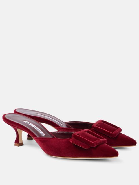 Maysale 50 velvet mules