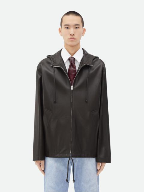 Bottega Veneta Leather Hooded Jacket