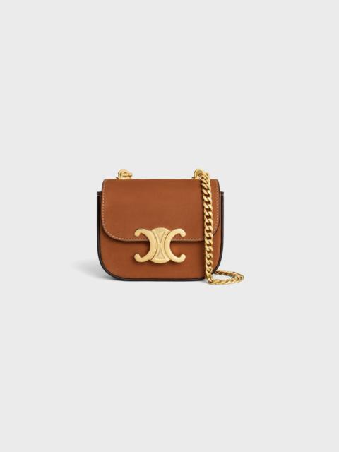 CELINE MINI CHAIN CLAUDE IN NUBUCK CALFSKIN