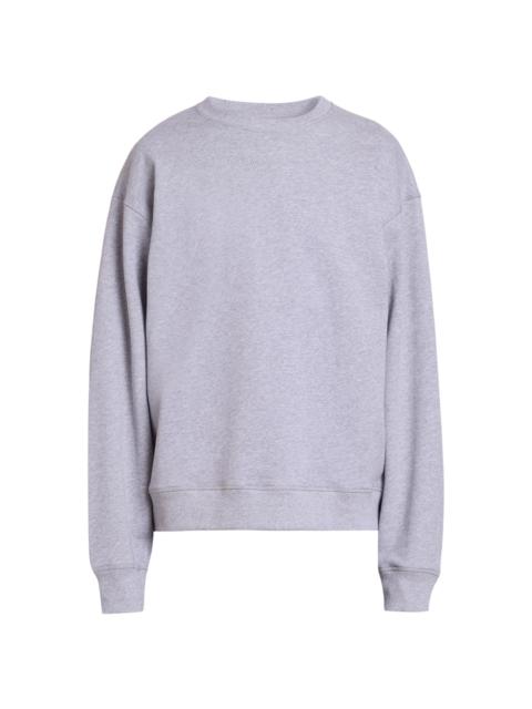 Balmain Men's Logo-Embroidered Cotton Sweatshirt - Chine Gris Chine