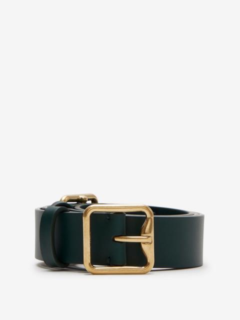 Burberry Leather Double B Buckle Belt