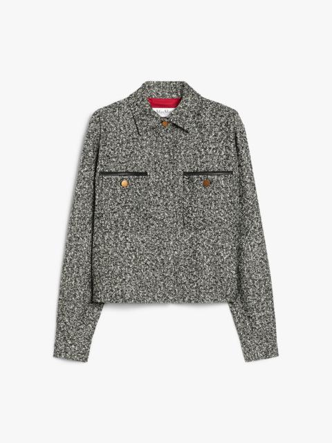 Max Mara DEMIEN Boxy jacket in wool tweed