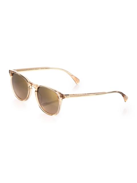 Oliver Peoples Finley 51MM Round Sunglasses - Light Brown