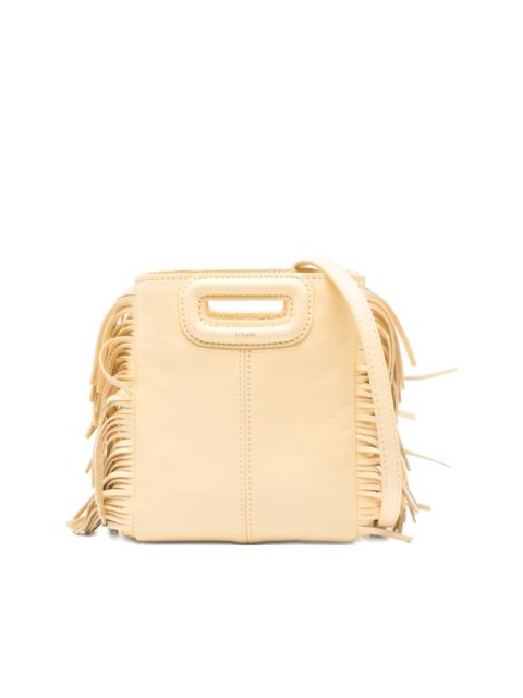 maje mini M fringe tote bag