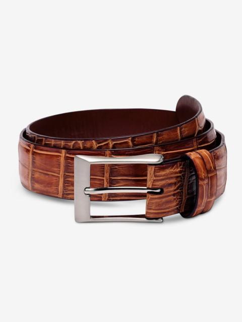 ALLEN EDMONDS Genuine Crocodile Dress Belt
