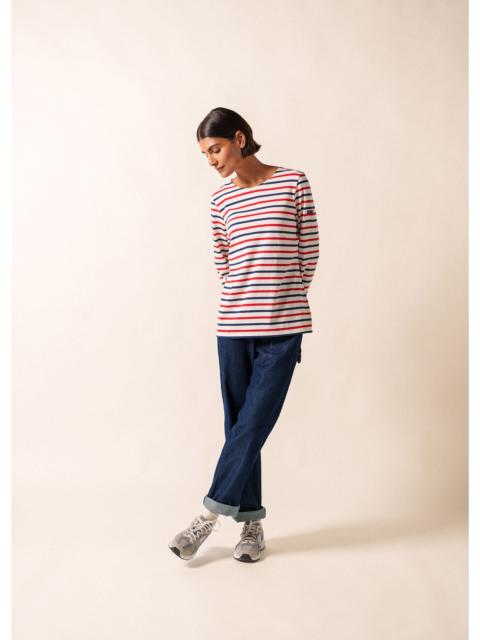 SAINT JAMES MINQUIDAME Tri-Color Breton Shirt