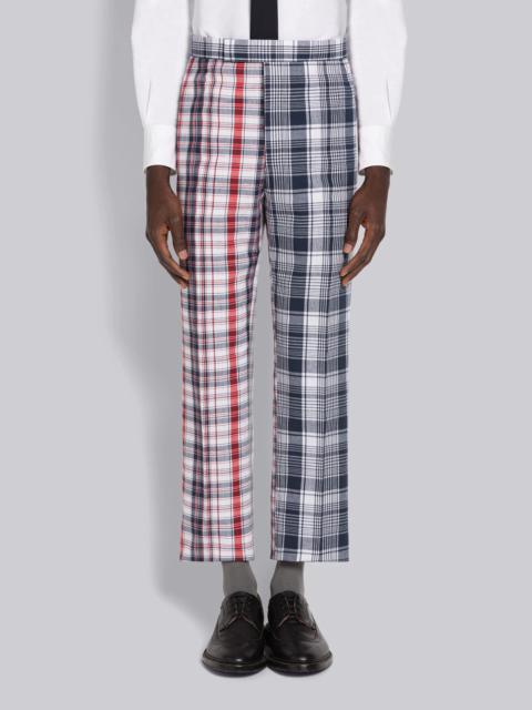 Thom Browne Multicolor Fun-Mix Stripe Plaid Low Rise Drop Crotch Trouser