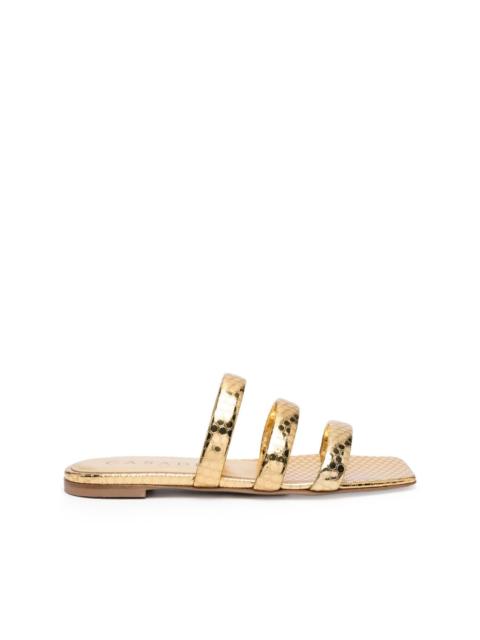 CASADEI Atomium leather slides