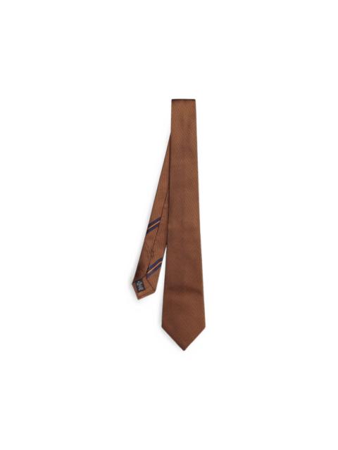 ZEGNA geometric-pattern silk tie