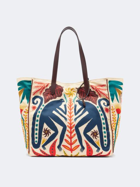 Etro Tabby Large printed tote bag