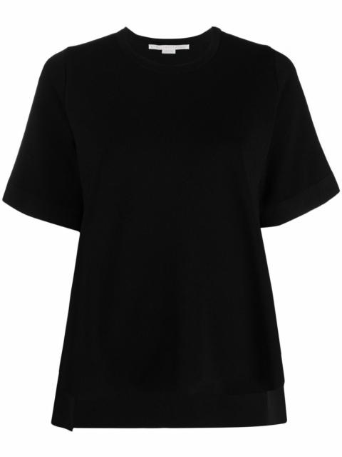 lace-detailing cotton T-shirt