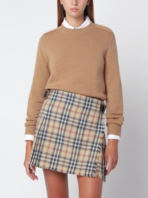 Burberry Caramel crew-neck cashmere sweater