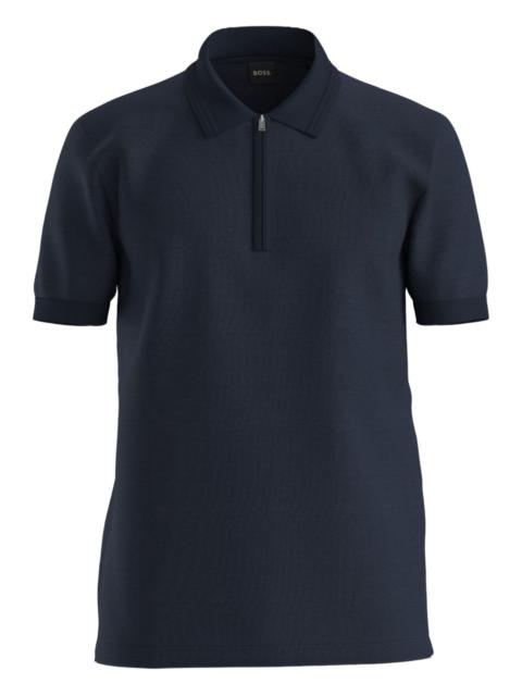 BOSS zip polo shirt