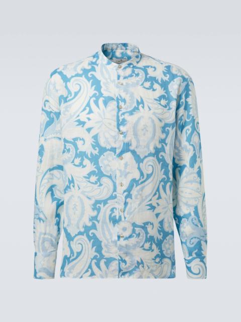 Etro Floral linen shirt