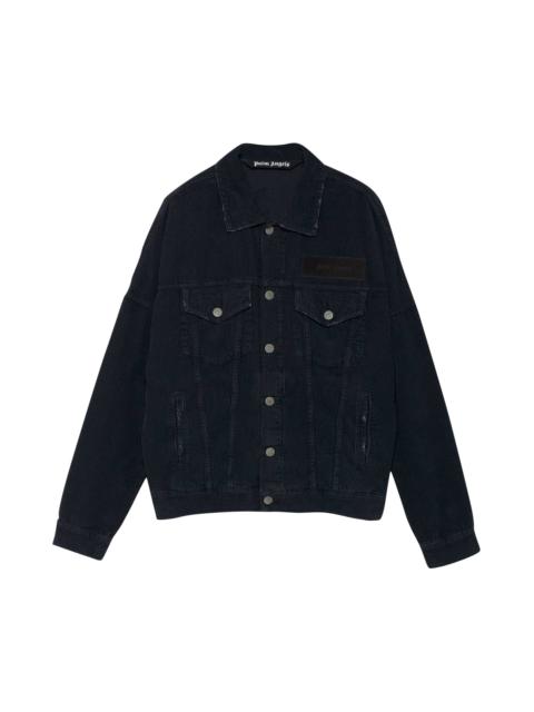 Palm Angels Palm Angels Corduroy Logo Denim Jacket 'Black'