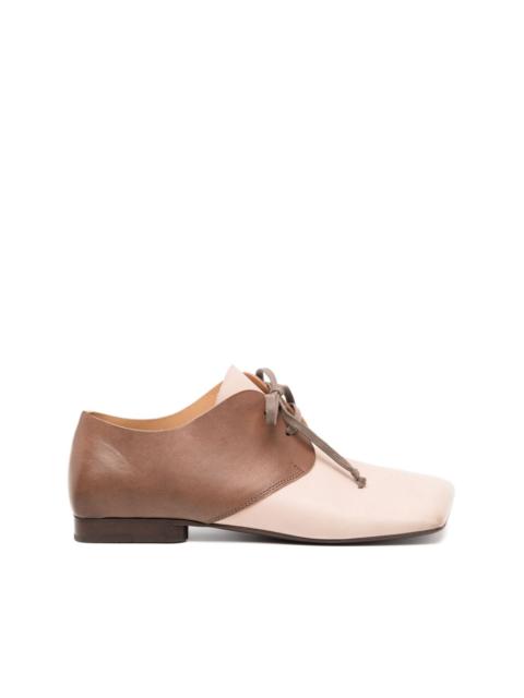 UMA WANG square-toe leather flats