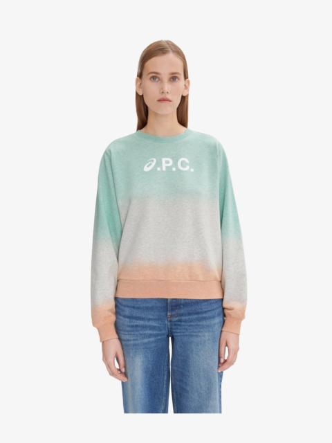 A.P.C. STONE DIP DYE SWEATSHIRT