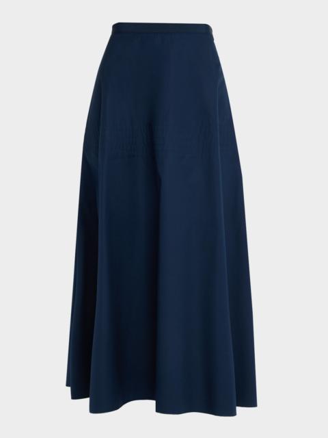 FFORME Deeta Flared Cotton Maxi Skirt