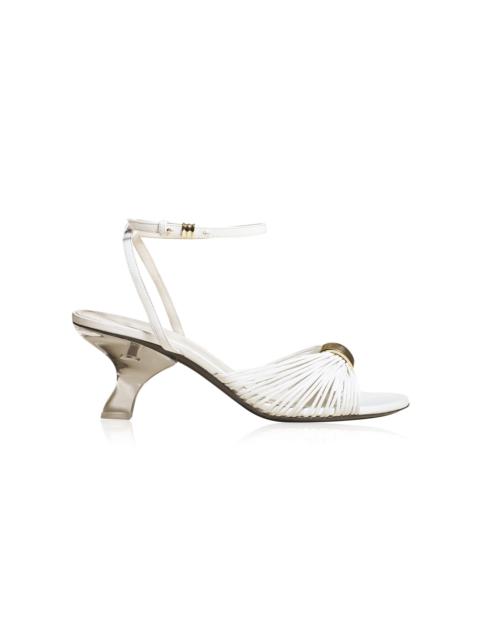 Amity Strappy Leather Sandals white