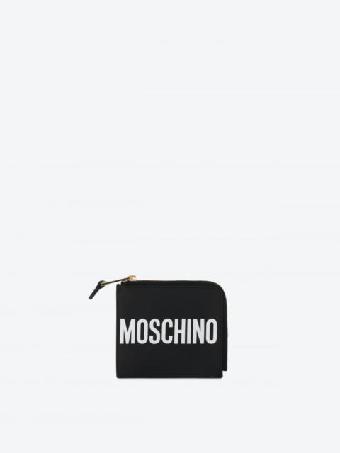 Moschino LEATHER WALLET WITH LOGO