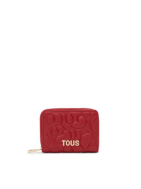 TOUS Red leather Change purse TOUS Greta