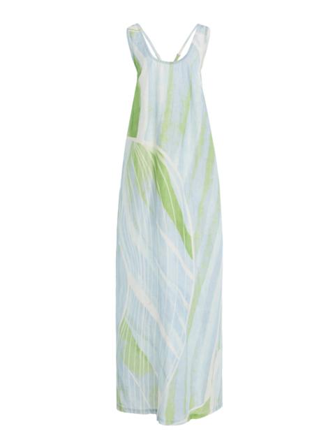 SIGNIFICANT OTHER Giorgie Linen-Blend Maxi Dress multi