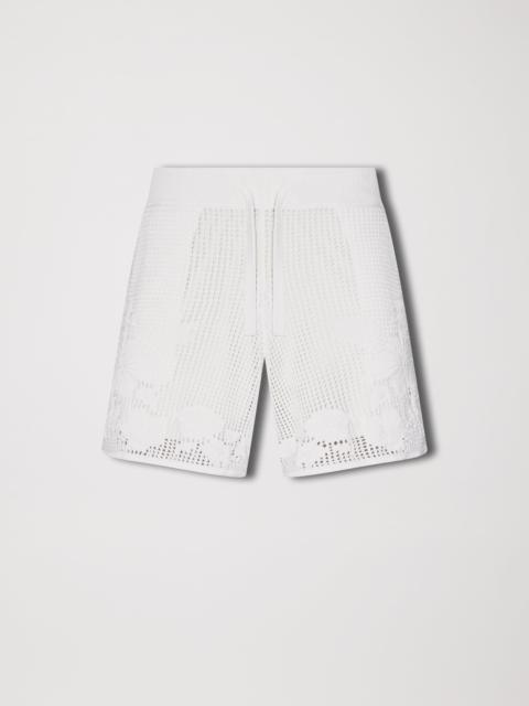 AMIRI FLORAL MESH KNIT SHORT
