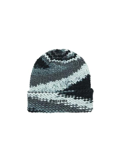 Supreme Supreme Gradient Spacedye Beanie 'Black' | REVERSIBLE