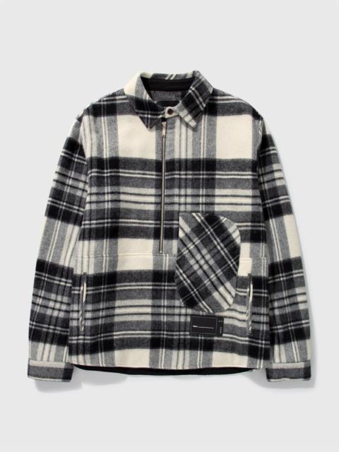 We11done CHECK ANORAK WOOL SHIRT