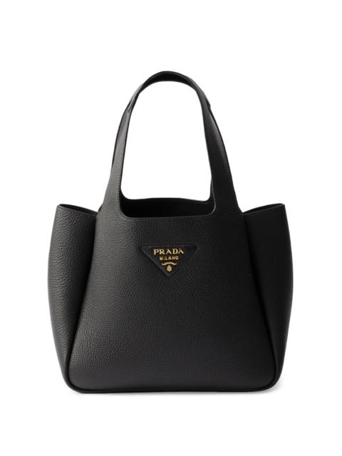 Prada Women's Small Leather Tote Bag - Black